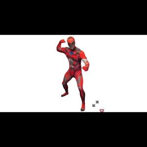 Red Power Rangers Morph Suit + Helmet COMBO